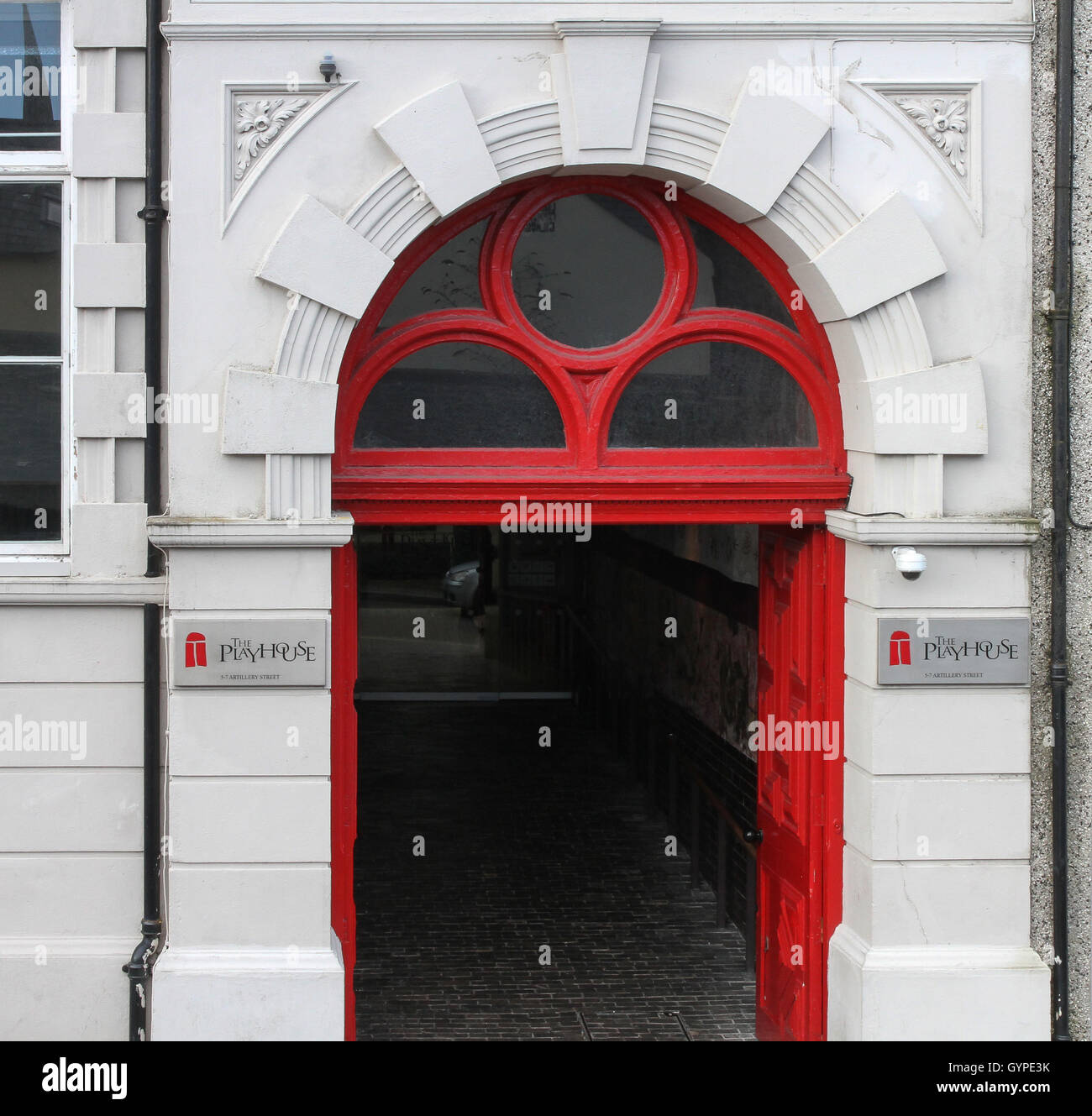 Entrance To The Playhouse Theatre In Londonderry Northern Ireland