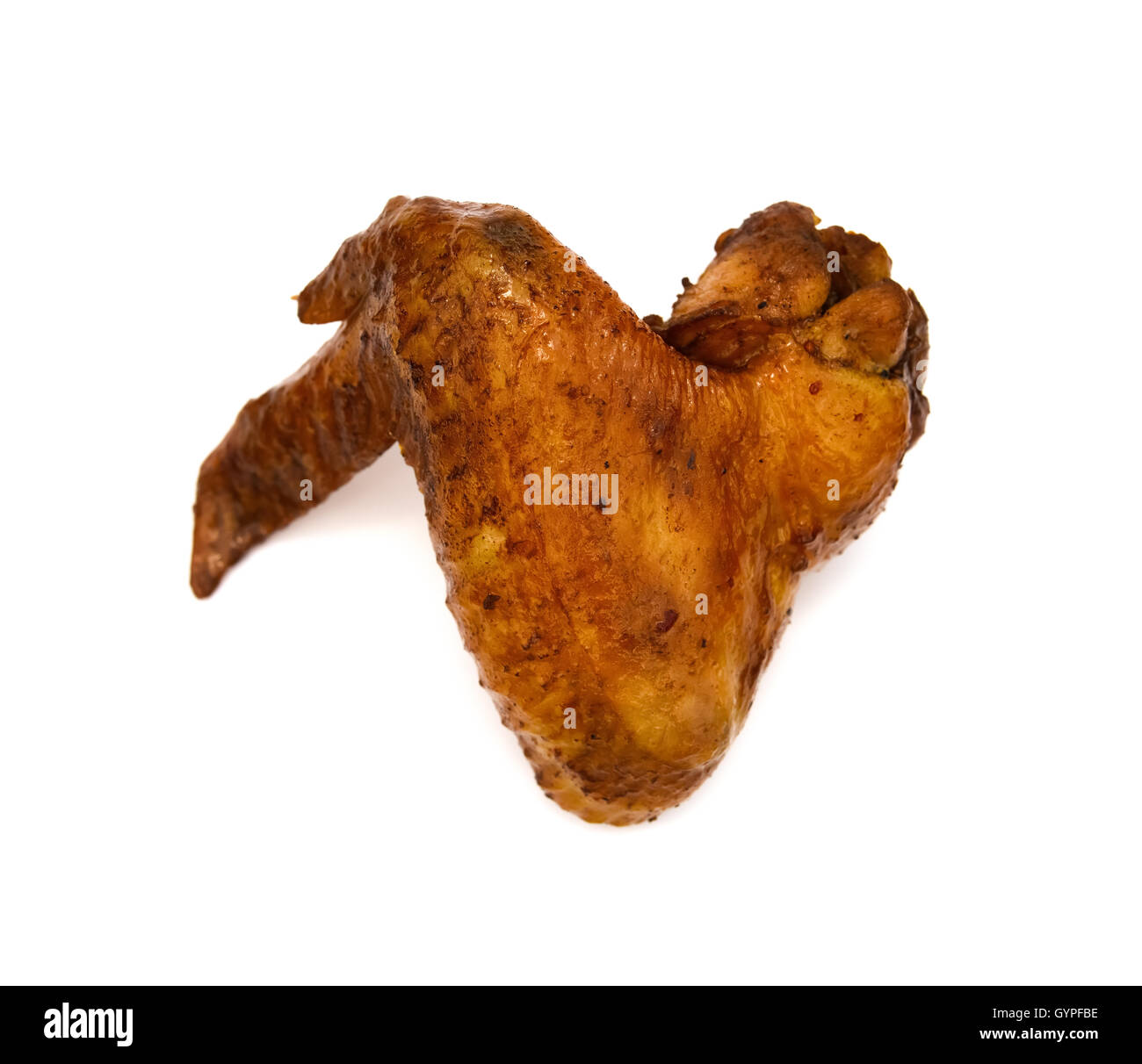 baked in soy sauce chicken wings on a white background Stock Photo Alamy