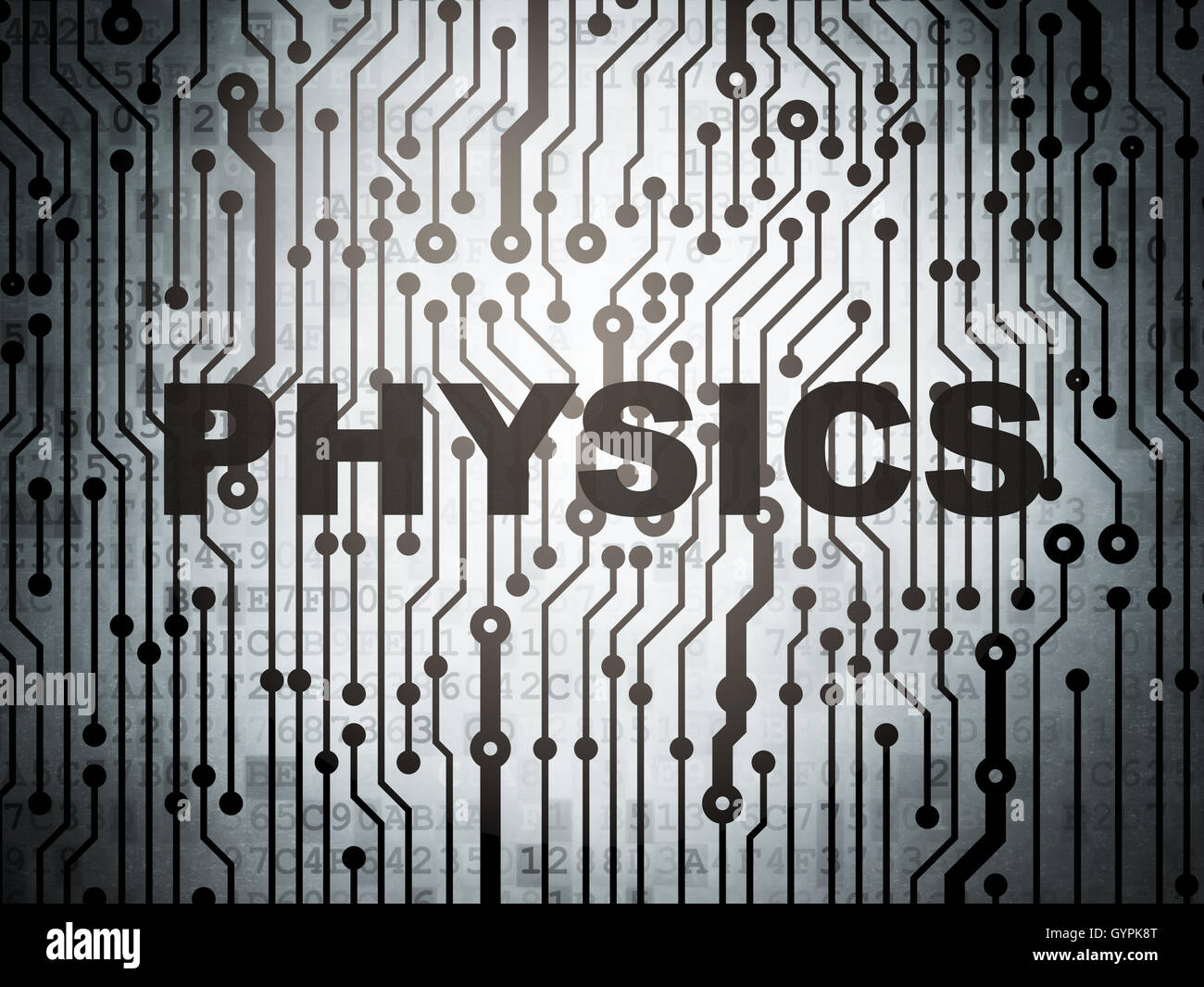 Education concept: circuit board with Physics Stock Photo - Alamy