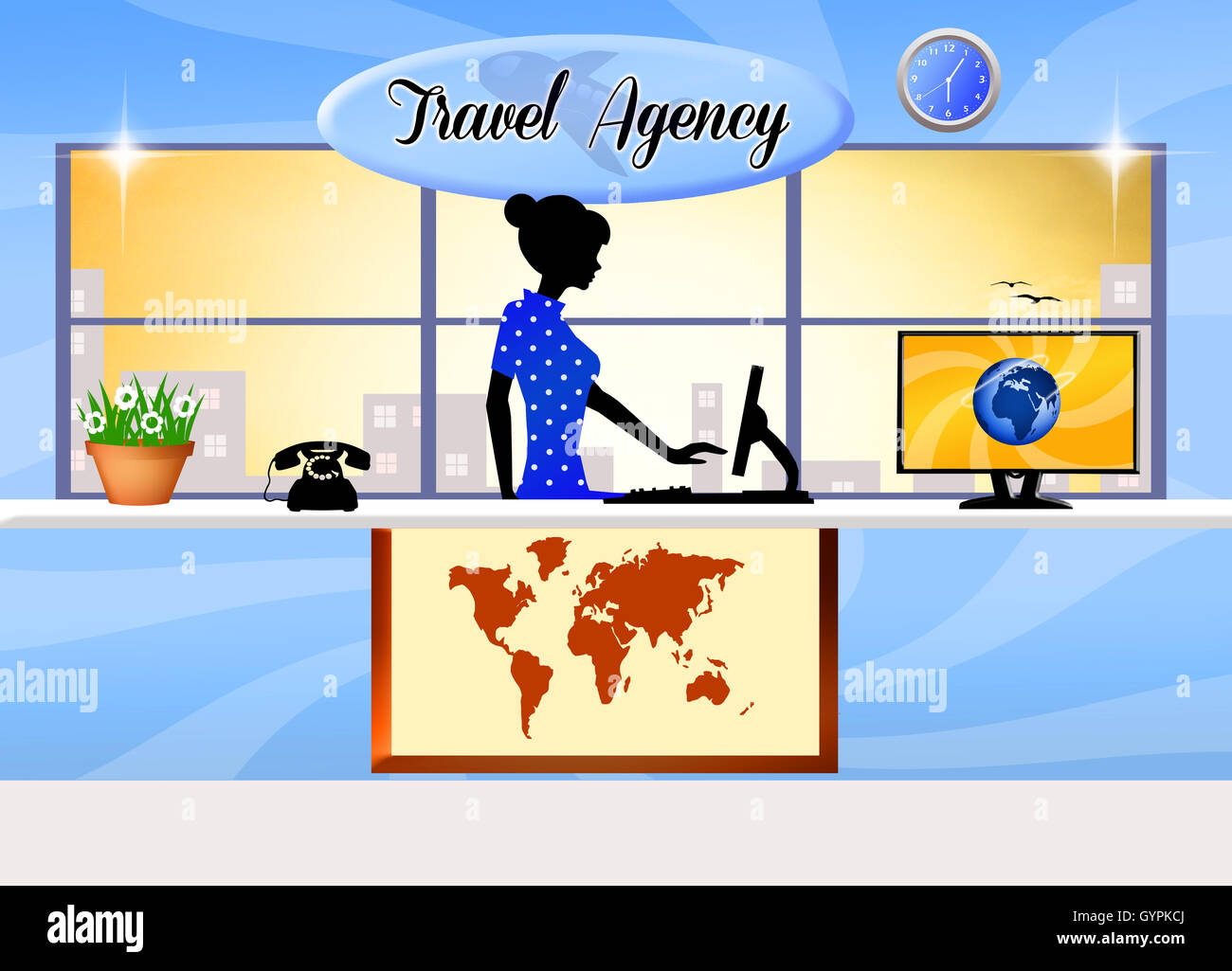 Travel agency staff hi-res stock photography and images - Alamy