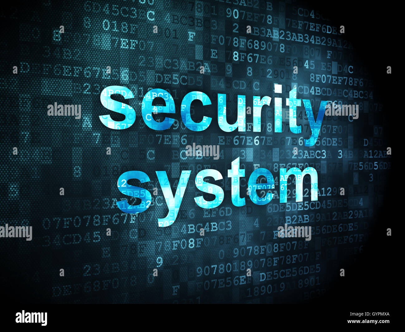 Security concept: Security System on digital background Stock Photo - Alamy