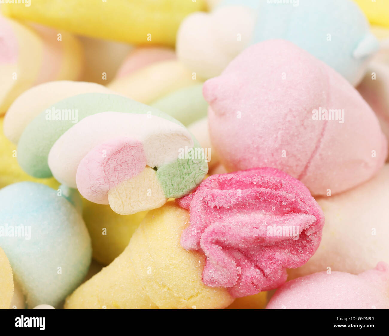 Different colorful marshmallow Stock Photo Alamy