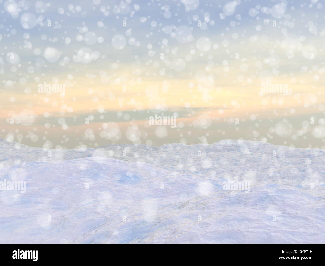 Winter Renders 3d render mountain landscape sky hi-res stock photography and images ...