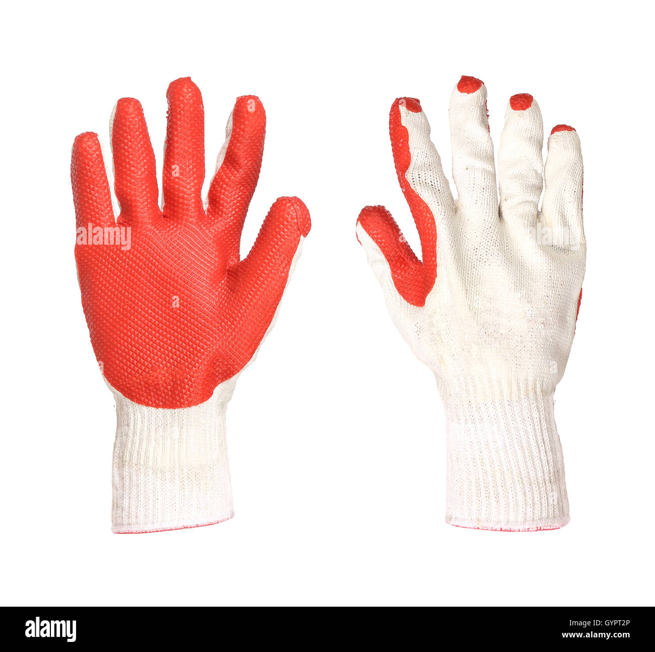 Pair of rubber gloves Stock Photo Alamy