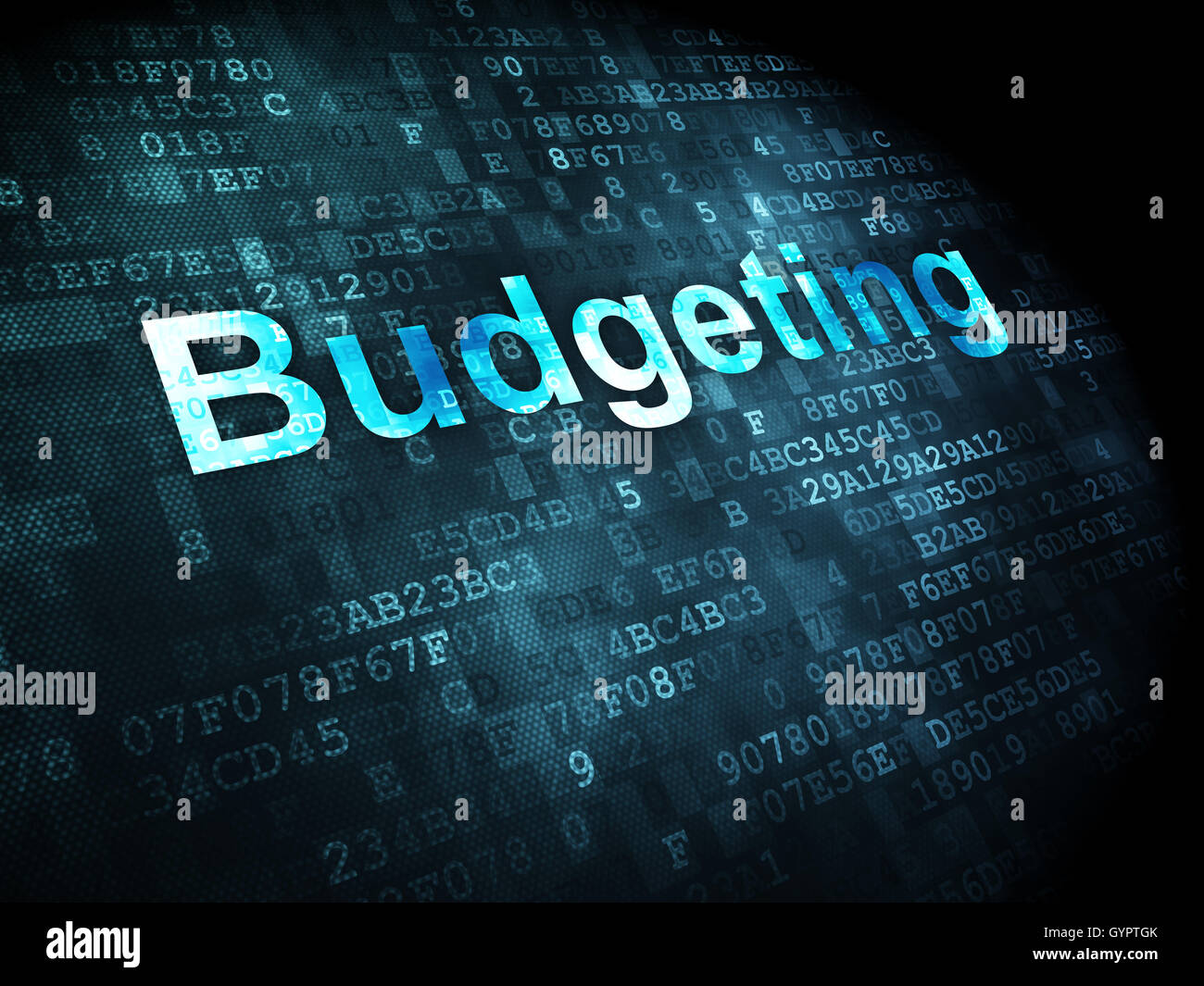 Business concept: Budgeting on digital background Stock Photo - Alamy