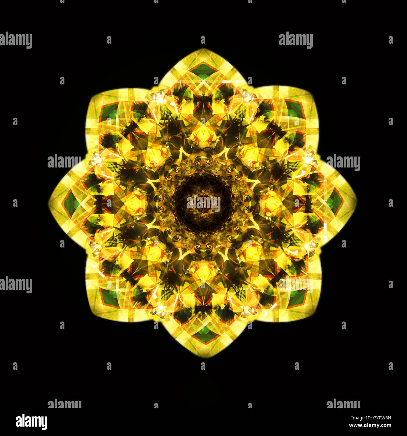 Kaleidoscope flower illustration hi-res stock photography and images ...