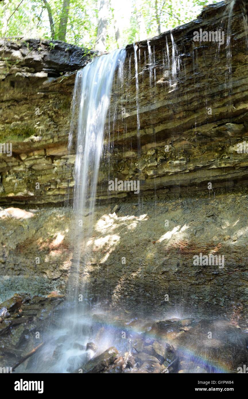 Waterfall in the Park Stock Photo - Alamy