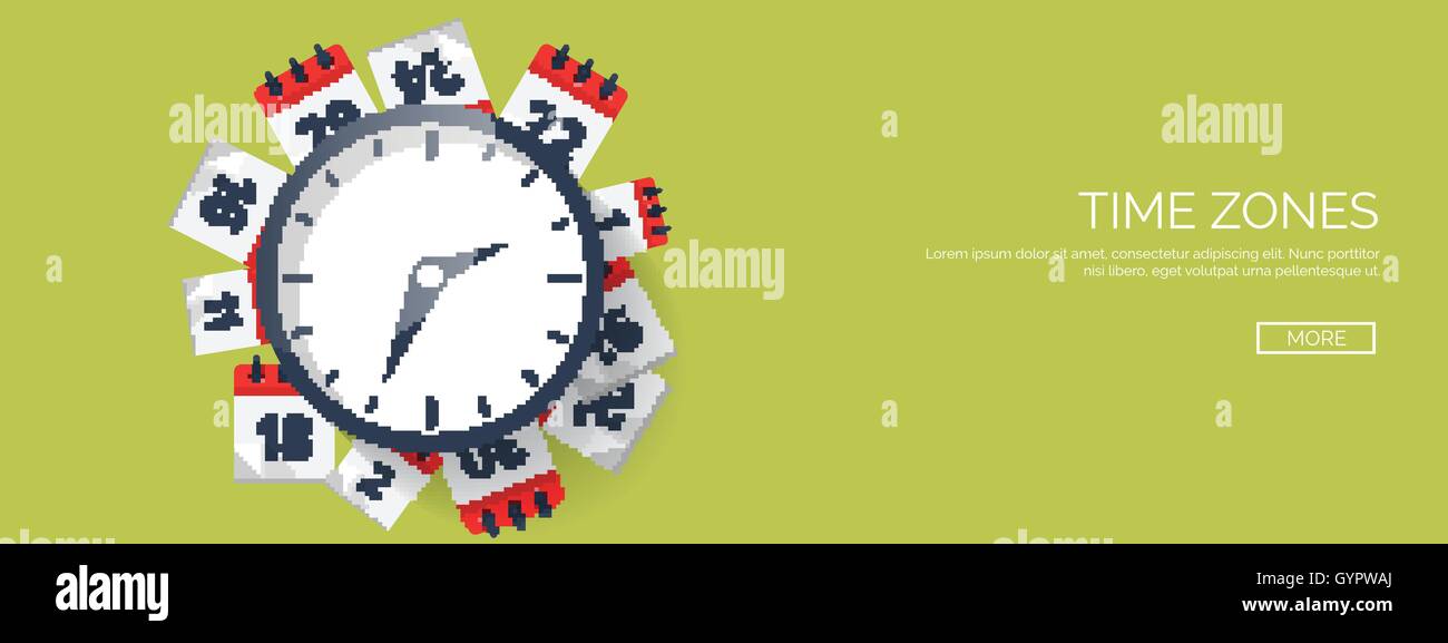 Vector illustration. Clock flat icon. World time concept. Business ...
