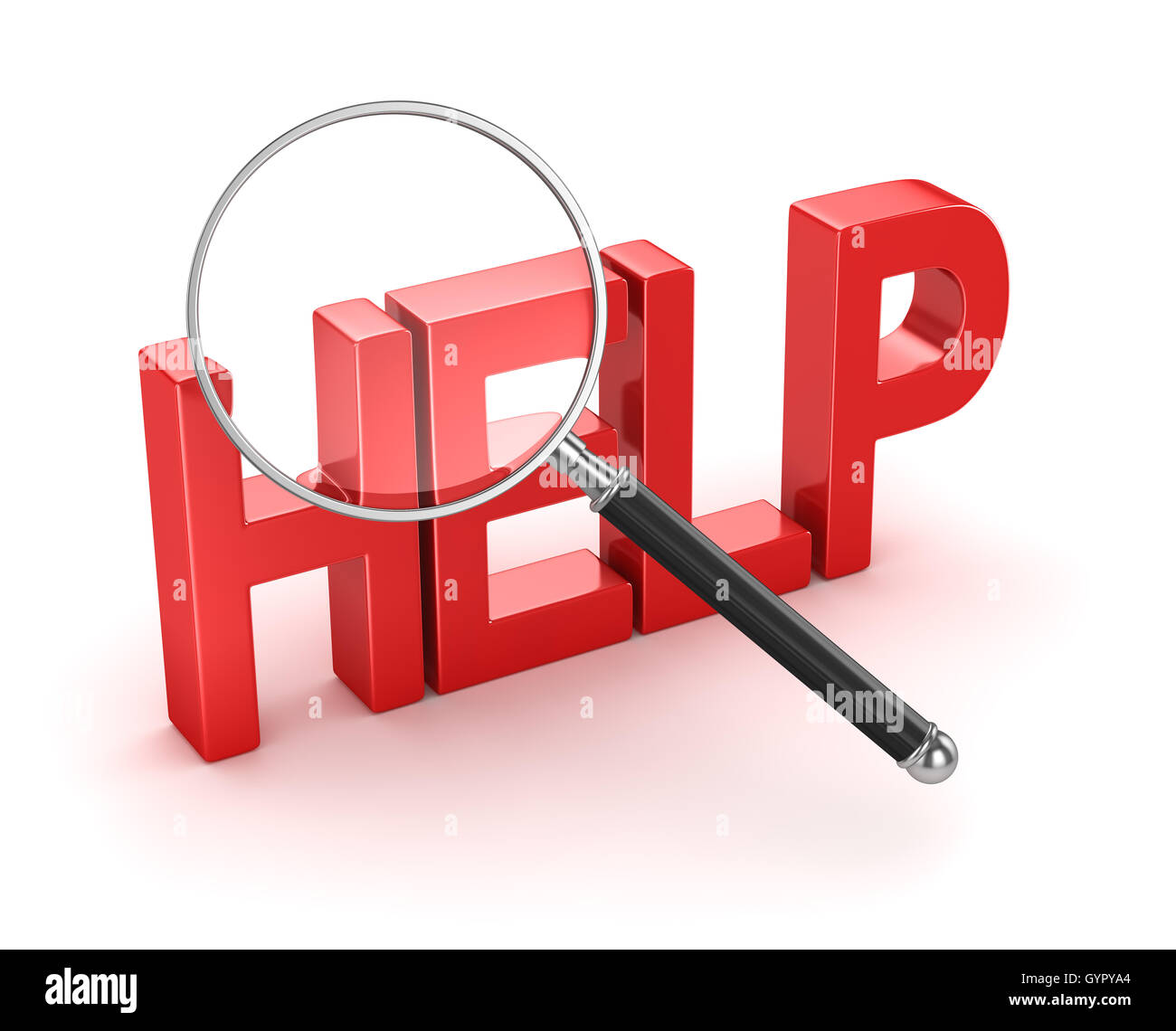 Searching help concept , This is a 3d computer generated image