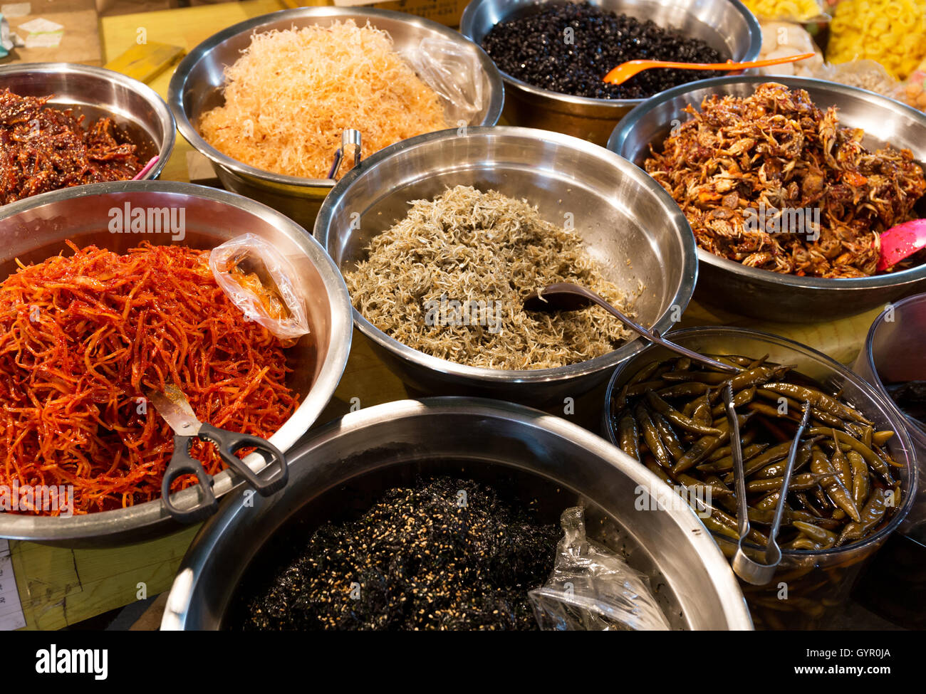 Spicy Korean Kimchee Stock Photo