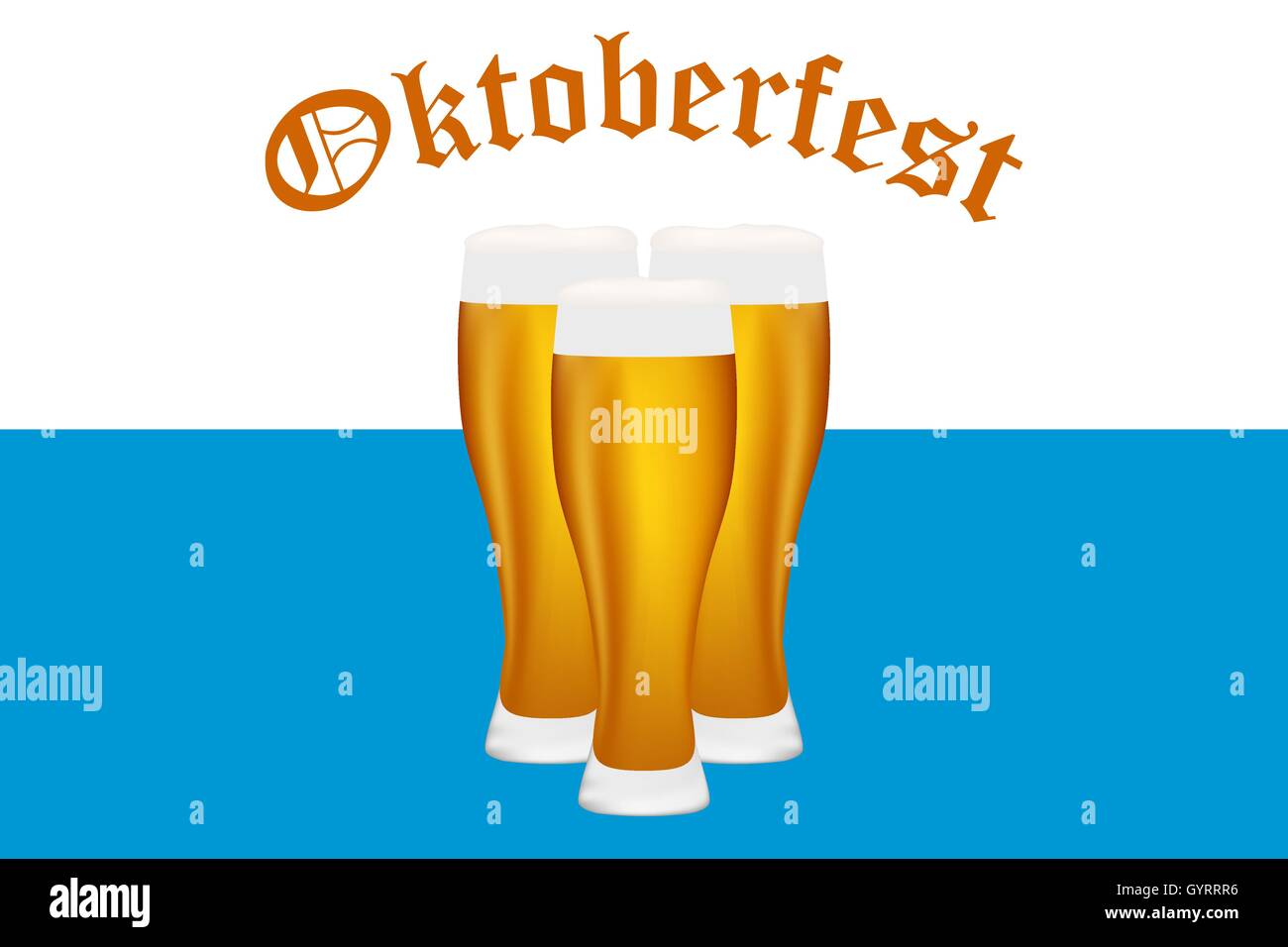 https://c8.alamy.com/comp/GYRRR6/beer-at-oktoberfest-bavarian-flag-GYRRR6.jpg