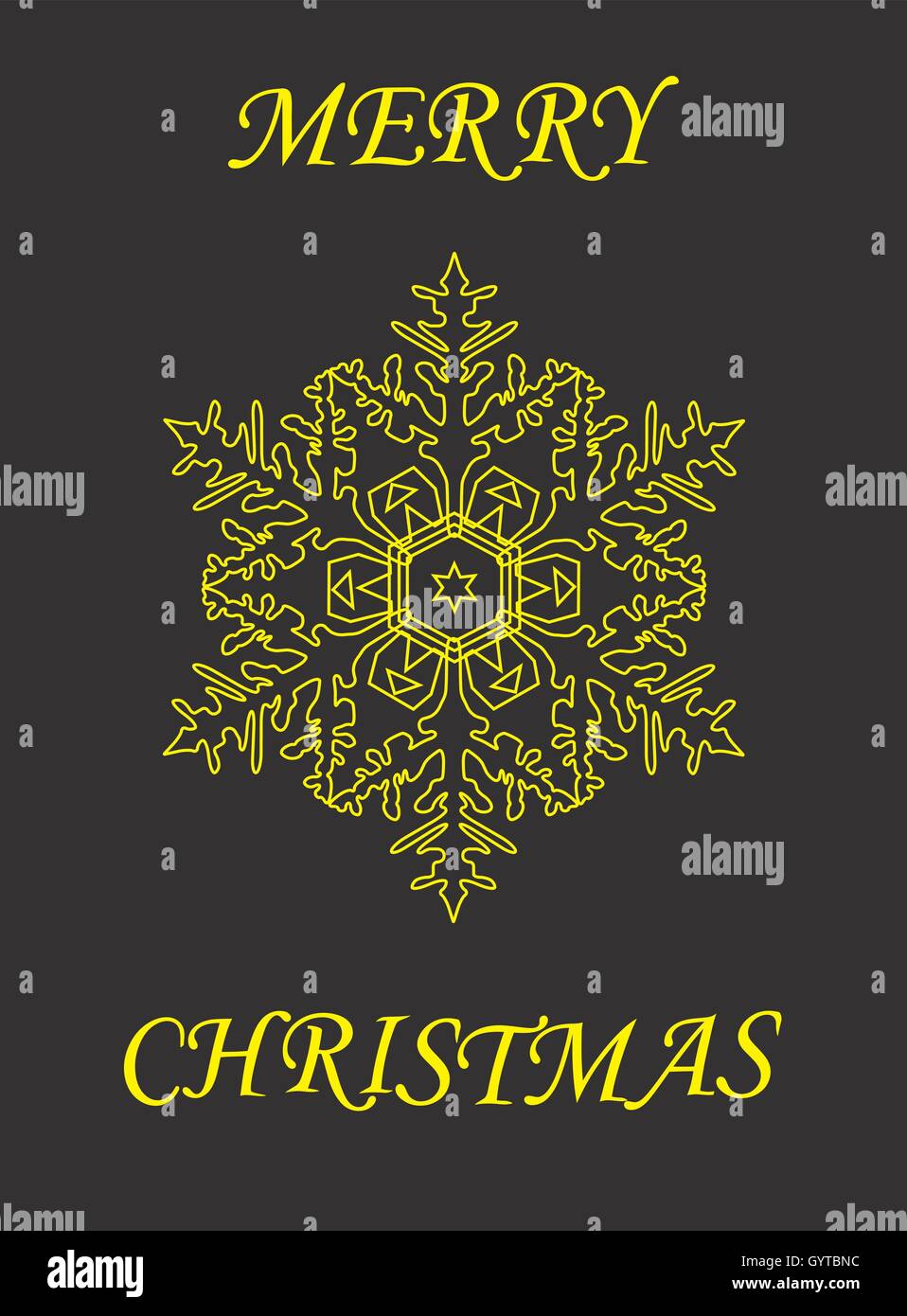 vector illustration of snowflake Christmas and New Years background ...
