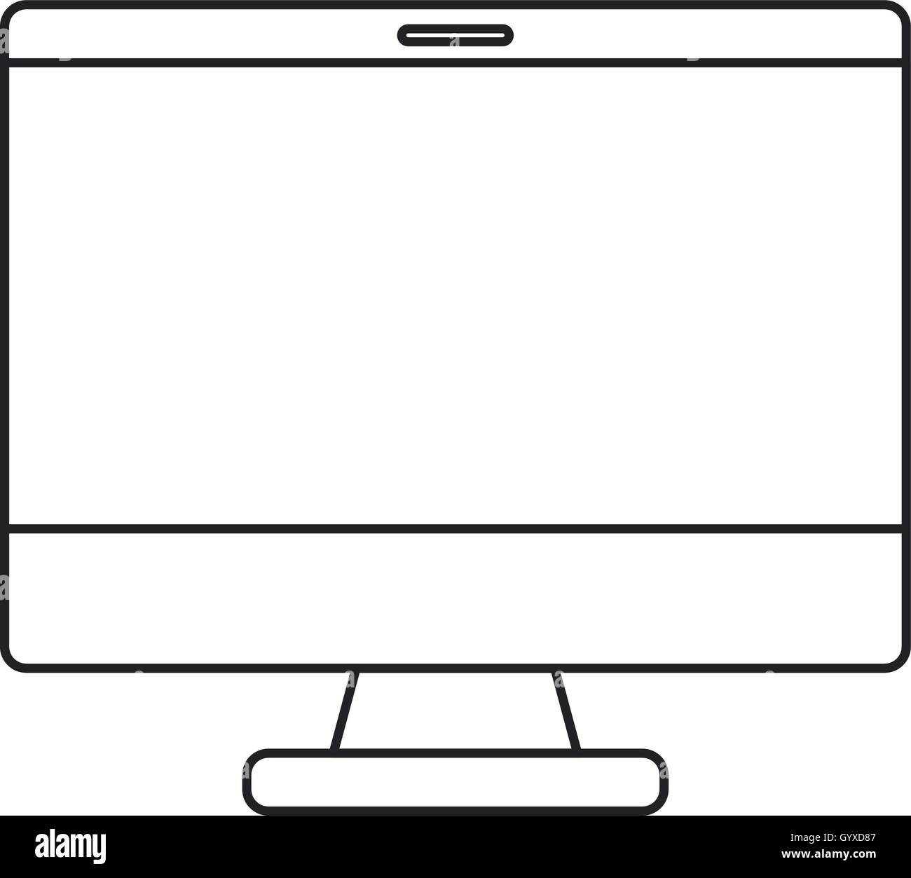 Isolated and silhouette computer design Stock Vector Image & Art - Alamy