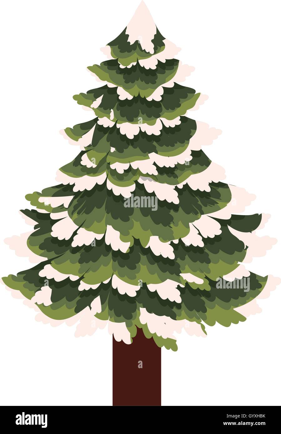 Pine tree of Merry Christmas design Stock Vector Image & Art - Alamy