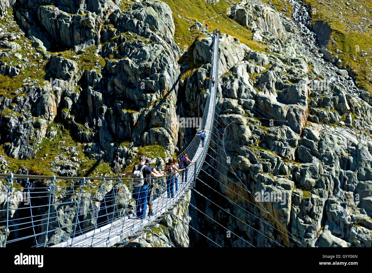 Trift Suspension Bridge (switzerland) High Resolution Stock Photography ...
