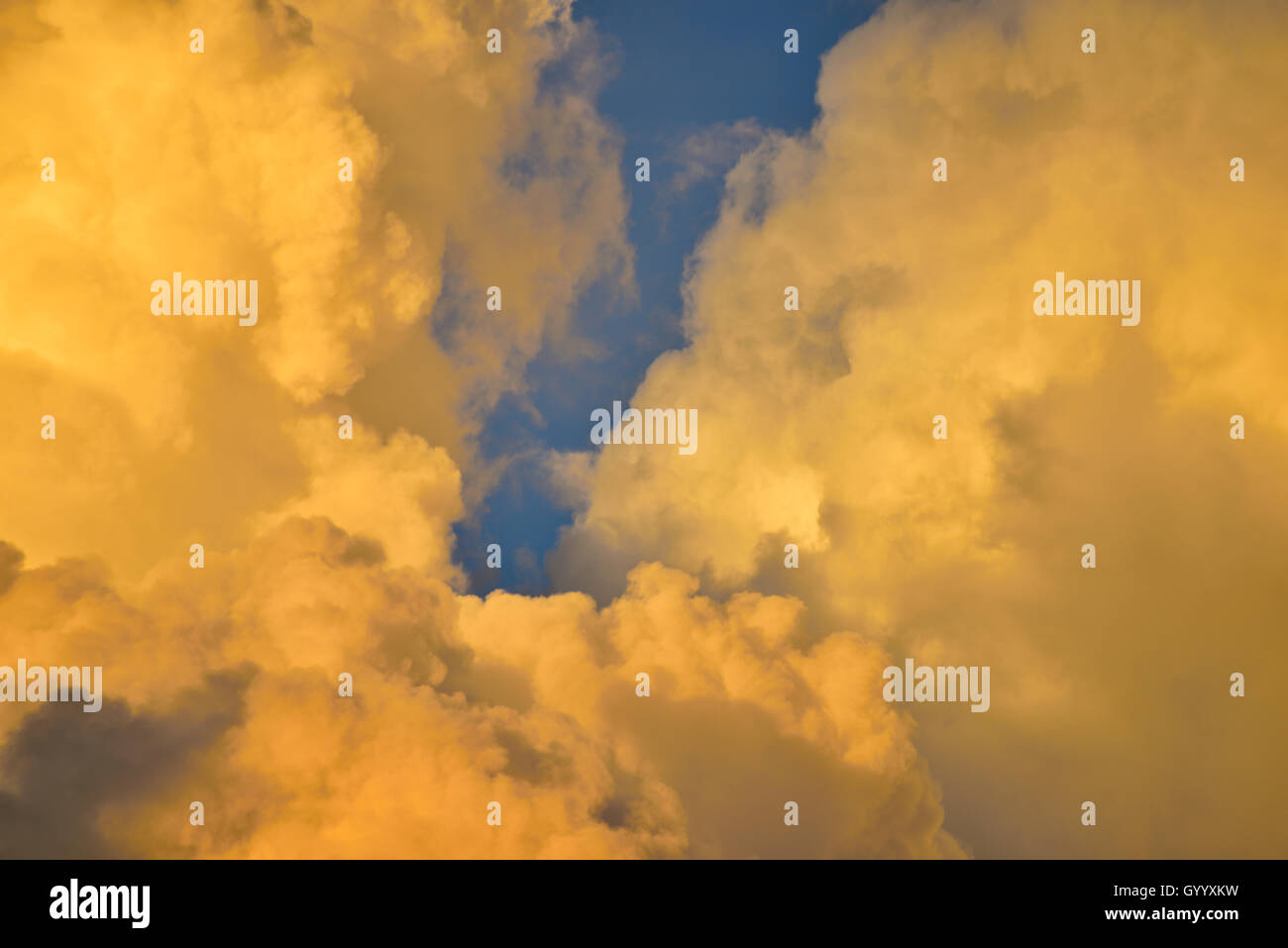 Cloud structures, evening sky, Bavaria Stock Photo