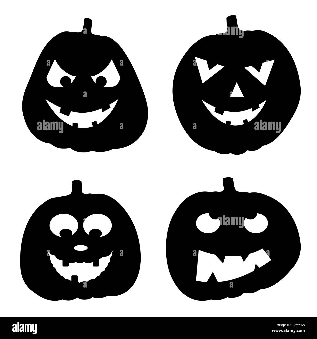 vector illustration of Halloween Background with Pumpkin Stock Vector ...