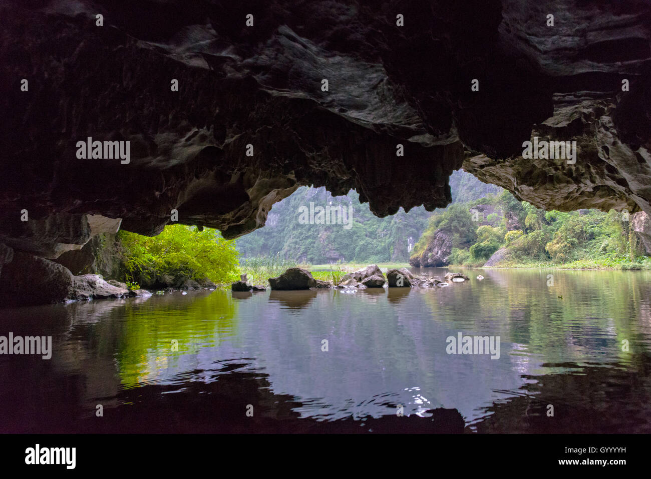 View From A Karst Cave Trang An Grottoes Karst Mountains Karst 