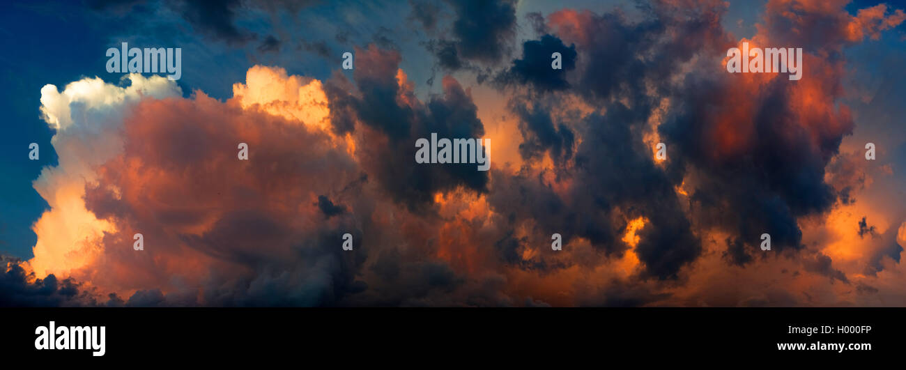 Dramatic sunset panorama hi-res stock photography and images - Alamy