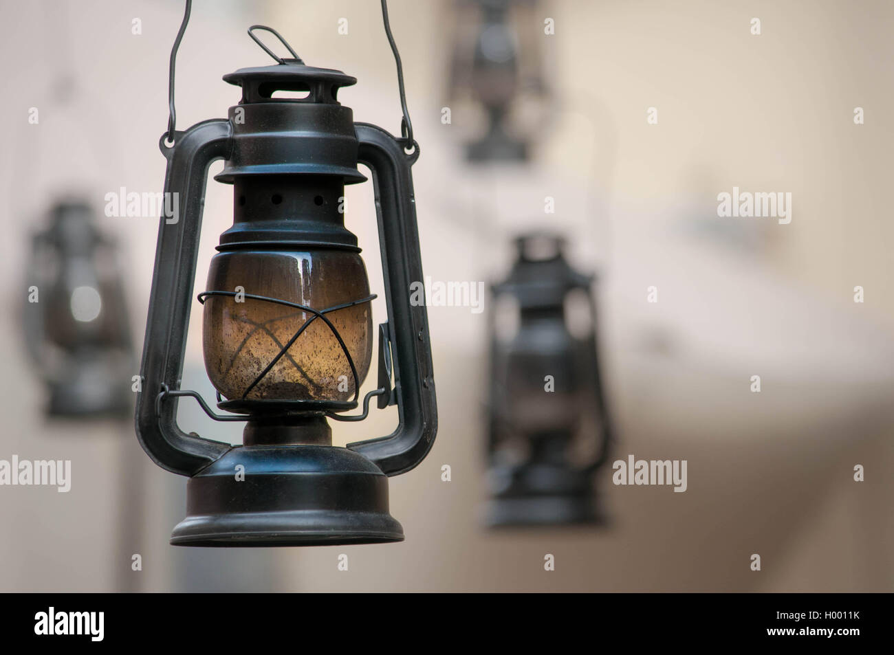 Old antique oil lantern hanging hi-res stock photography and images - Alamy