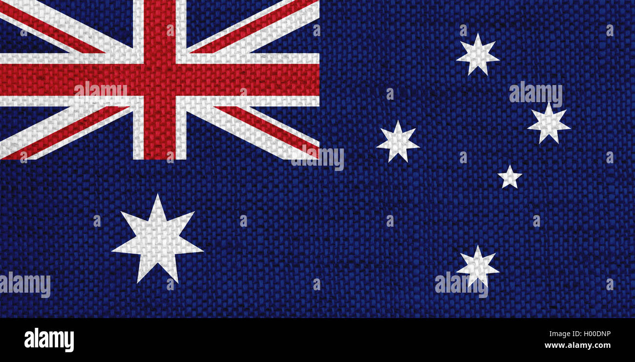 Flag on old linen Stock Photo - Alamy
