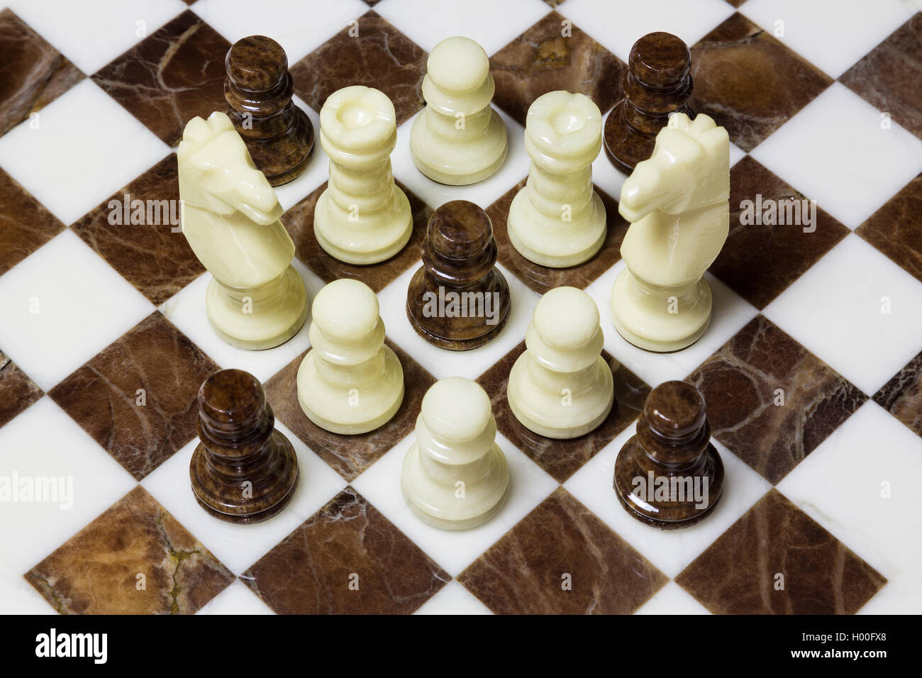 Chess Alabaster Stock Photo Alamy