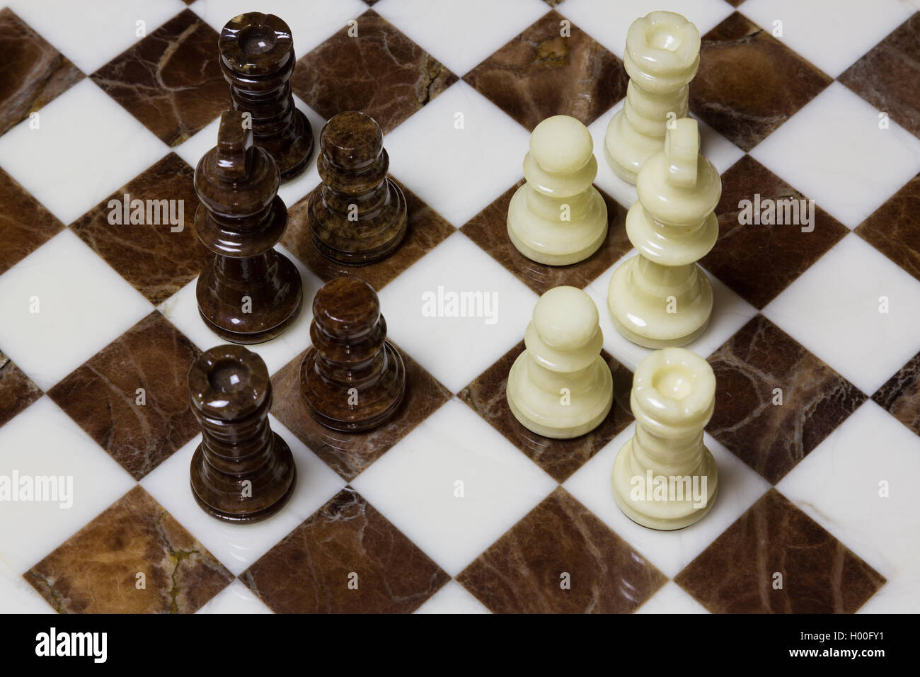 Chess - Alabaster Stock Photo - Alamy