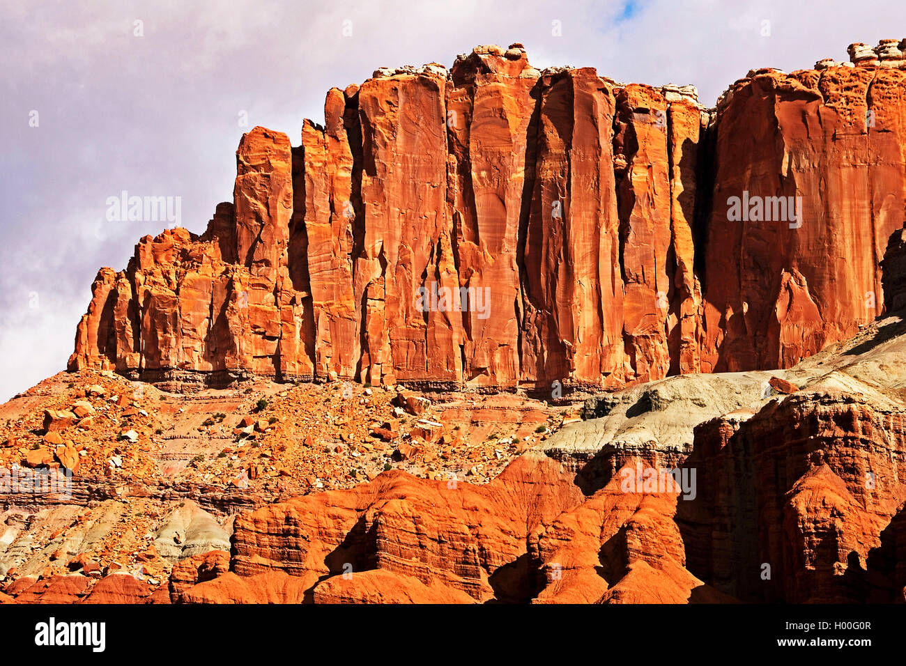 sandstone formation at the Capitol Reef National Park, USA, Utah, Capitol Reef National Park Stock Photo