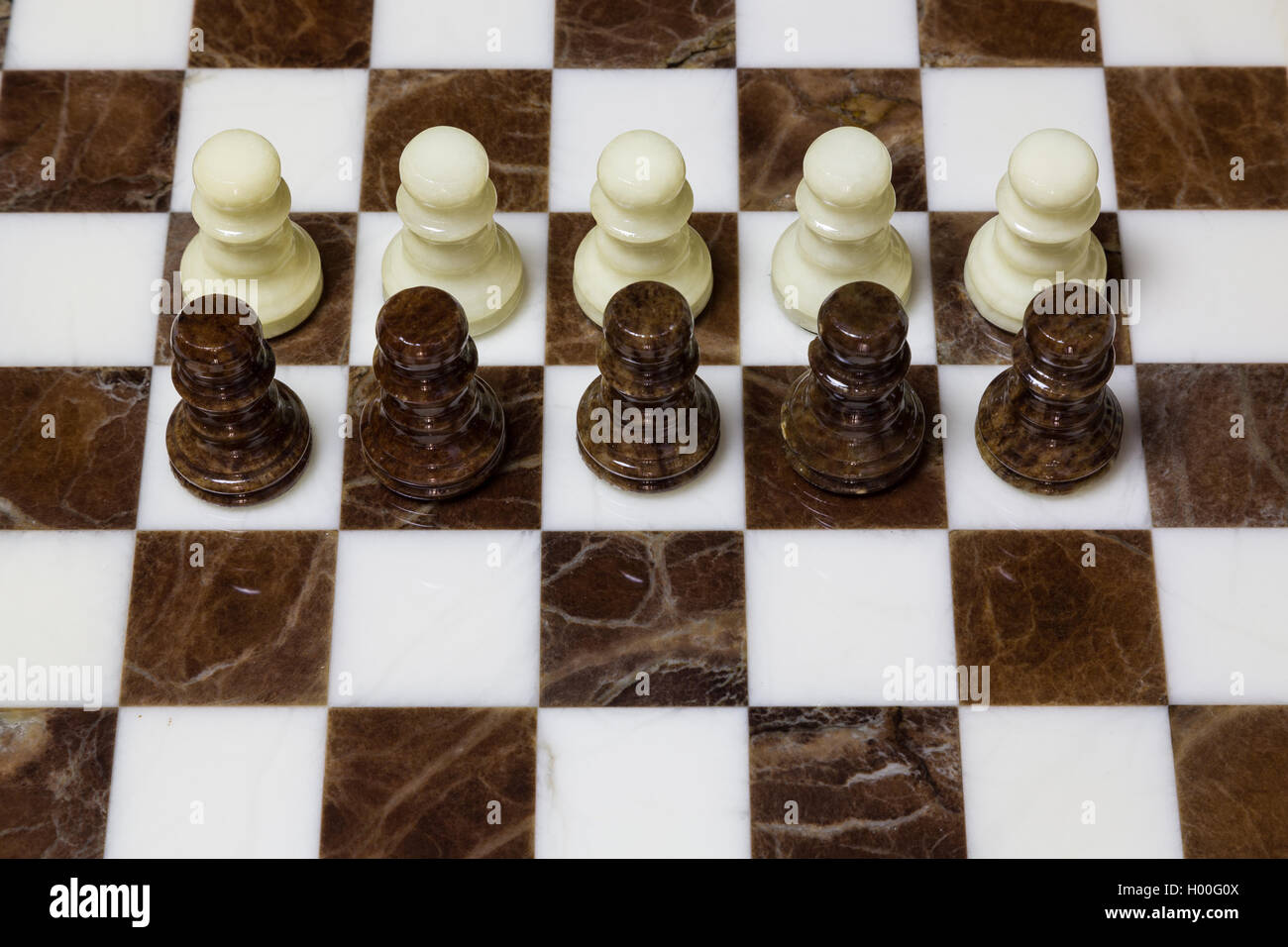 Chess - Alabaster Stock Photo - Alamy