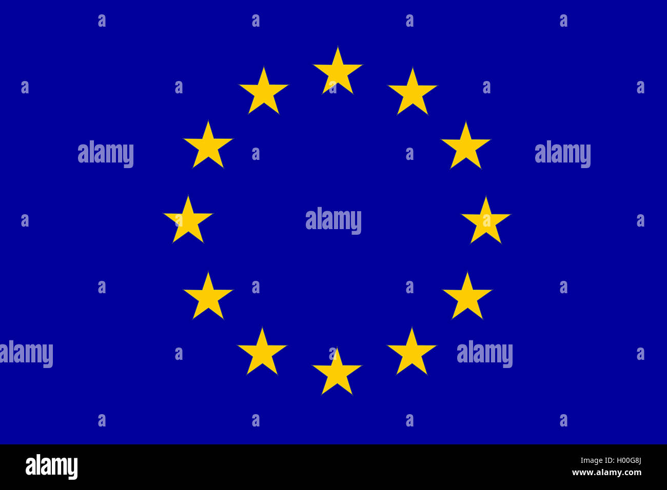 Flag of Europe, European Flag, Europe Stock Photo