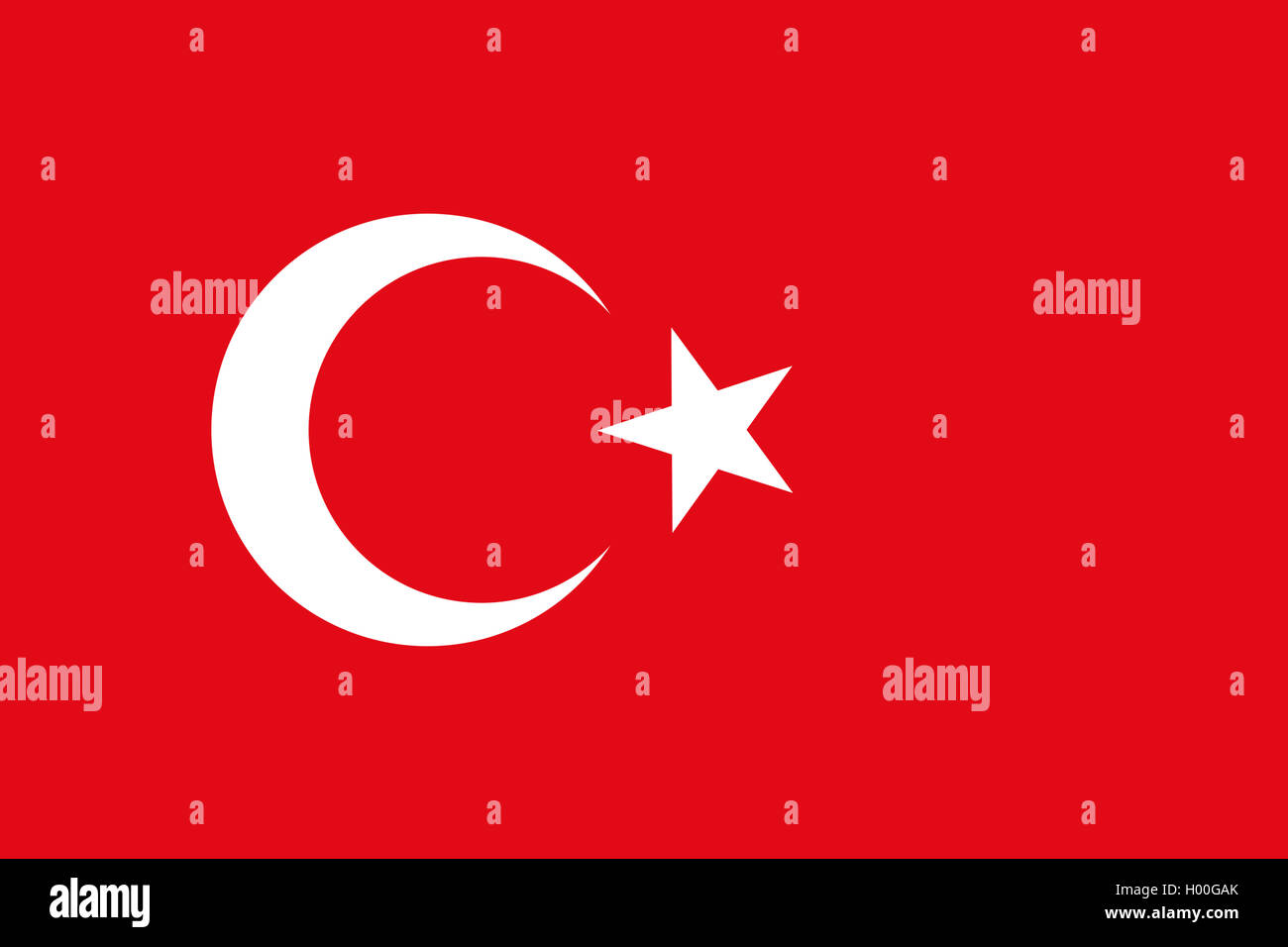 flag of Turkey, Turkey Stock Photo