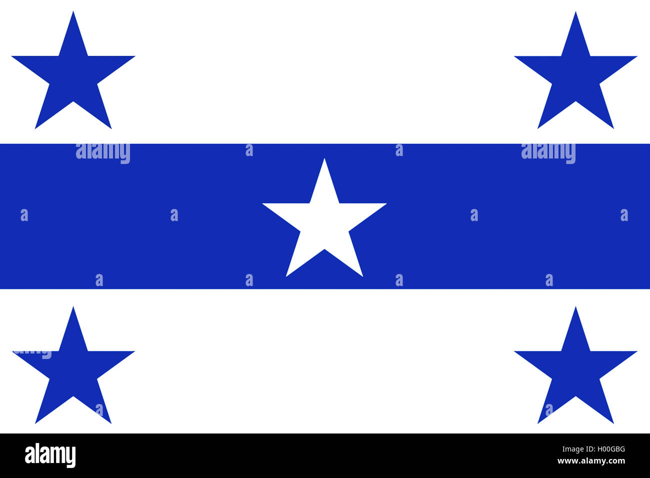 Flag of the Gambier Islands, French Polynesia Stock Photo Alamy