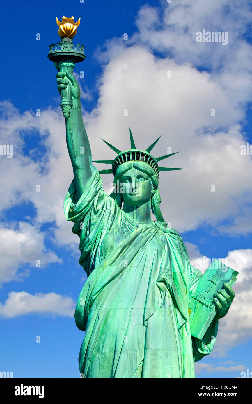 Statue of Liberty in Manhatten, USA, New York City Stock Photo