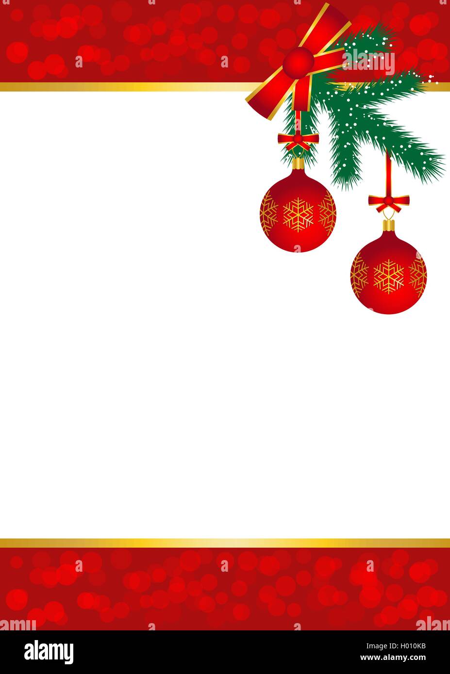 Background with balls and Christmas tree Stock Vector Image & Art - Alamy