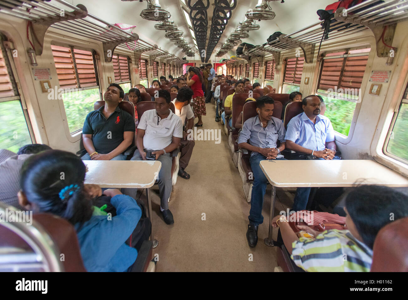 Commuter train seating hi-res stock photography and images - Alamy