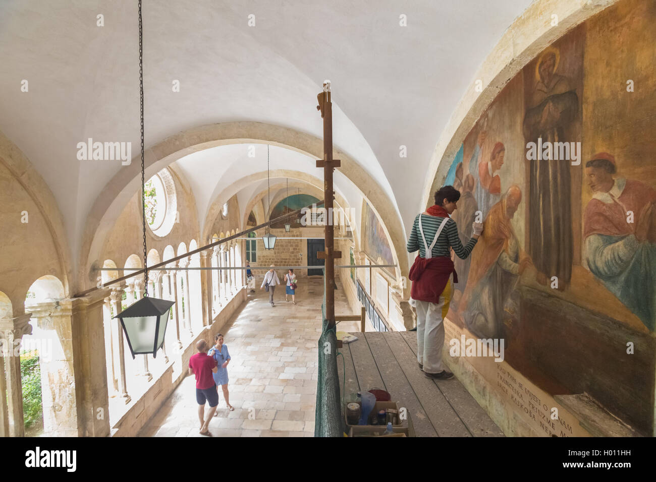 Dubrovnik franciscan monastery fresco hi-res stock photography and images -  Alamy