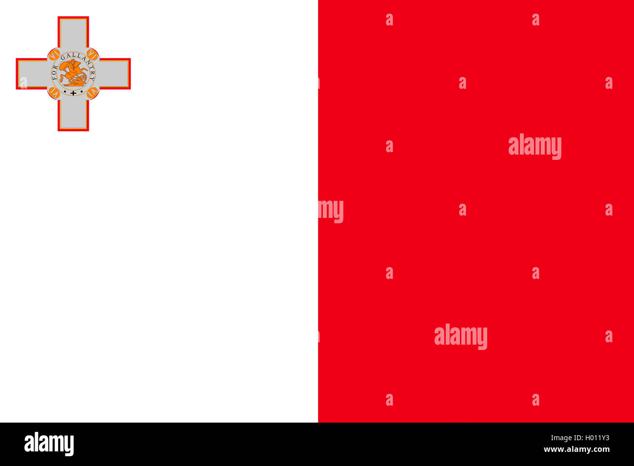 flag of Malta, Malta Stock Photo
