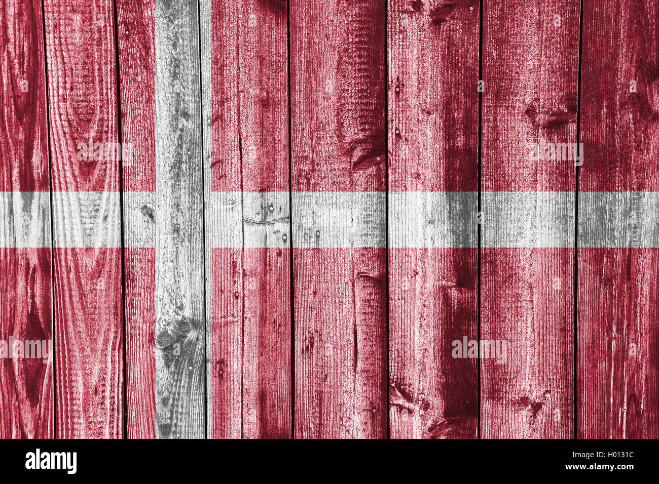 Denmark wooden flag hi-res stock photography and images - Alamy