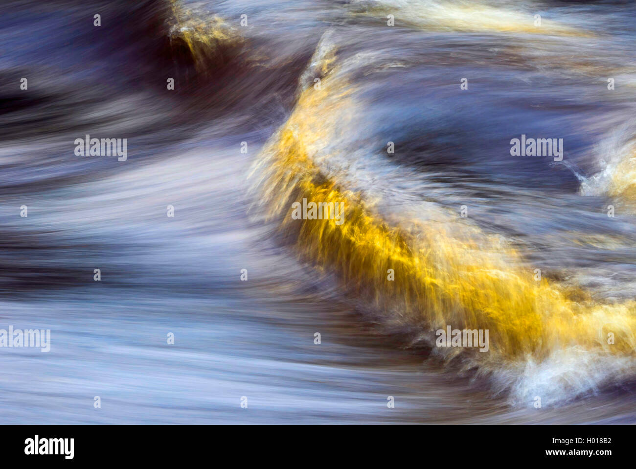 streaming water, Germany, Lower Saxony Stock Photo