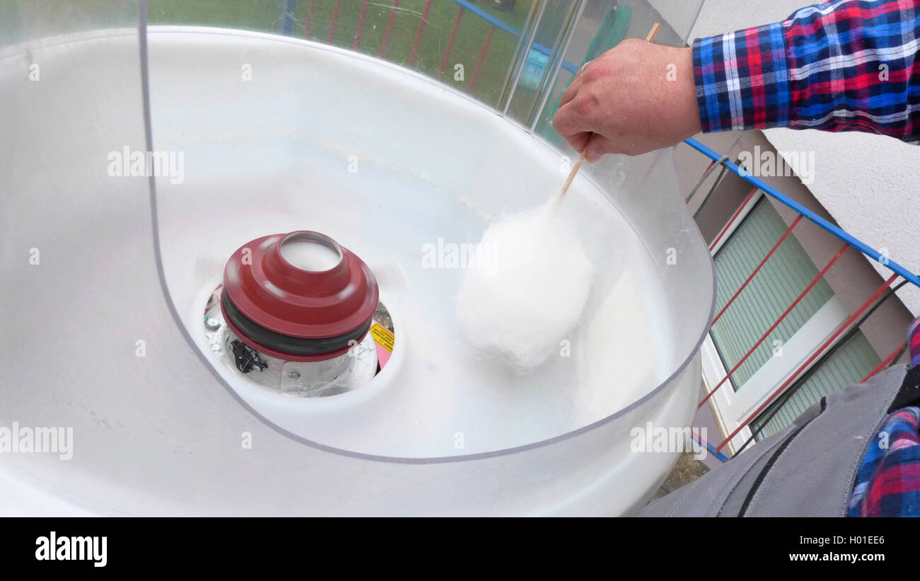 spinning cotton candy, Germany Stock Photo Alamy