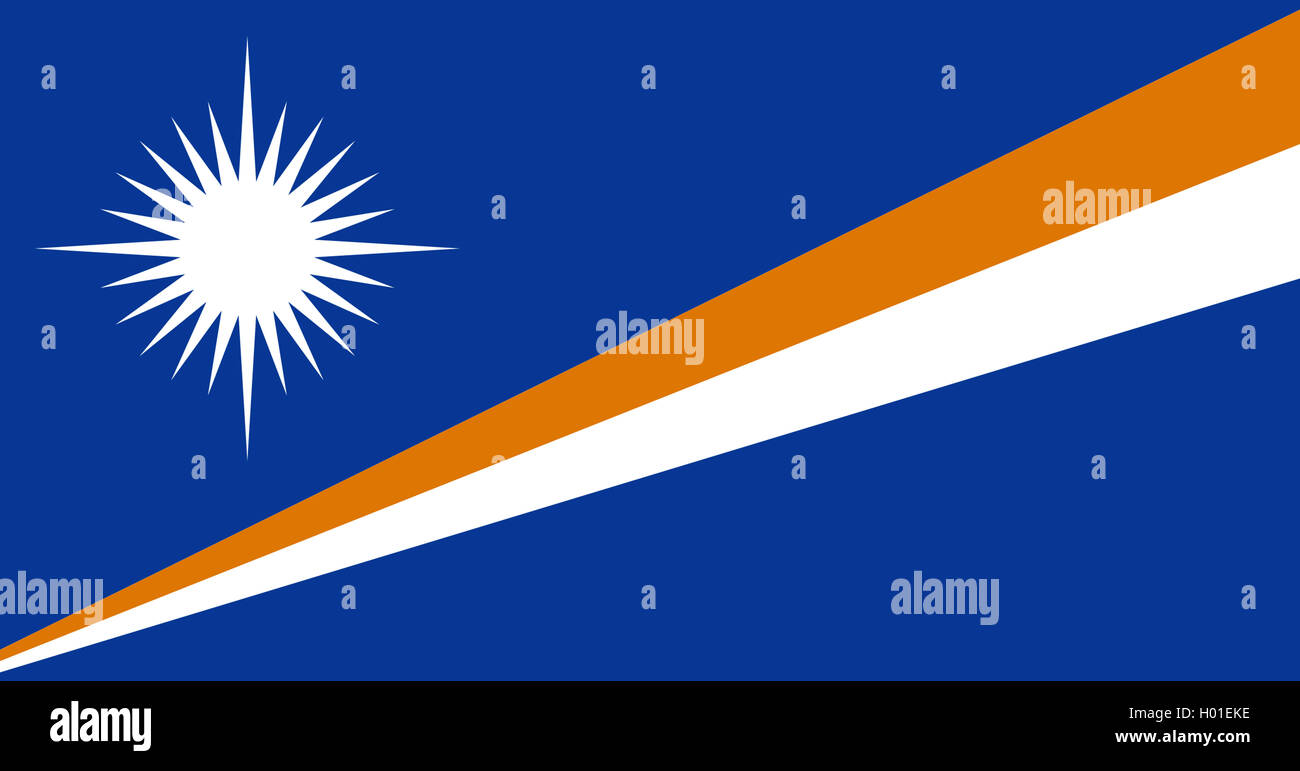 flag of the Marshall Islands, Marshall Islands Stock Photo - Alamy