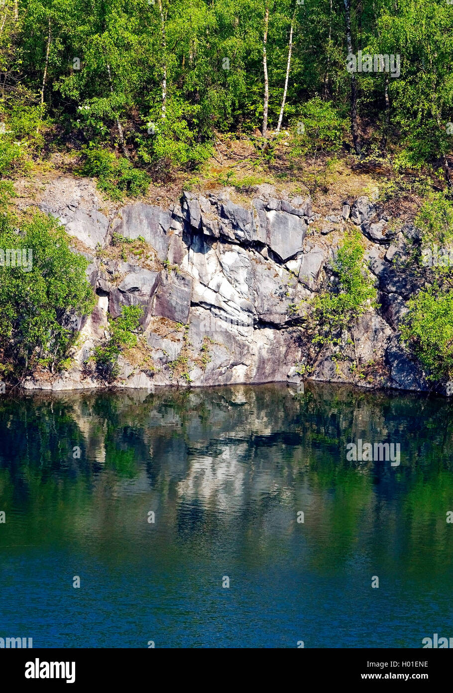 former limestone quarry Schlupkothen, Germany, North RhineWestphalia