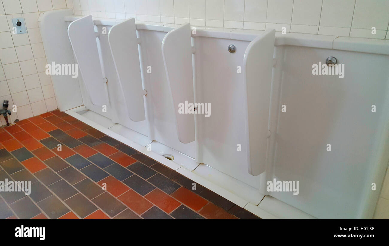 urinals Stock Photo