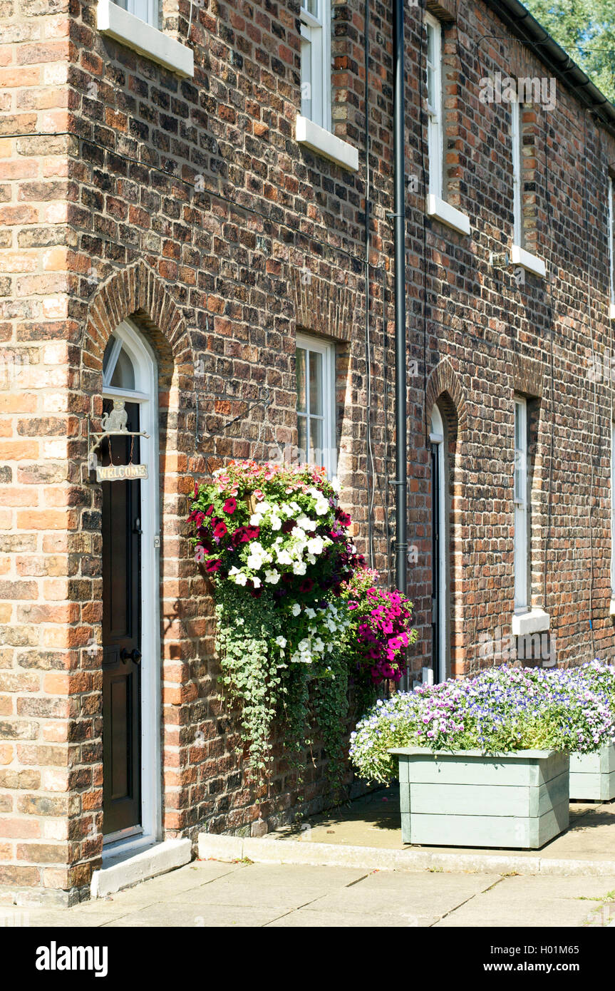 Attractive brick built cottages,Bromborough Pool Garden Village,Wirral