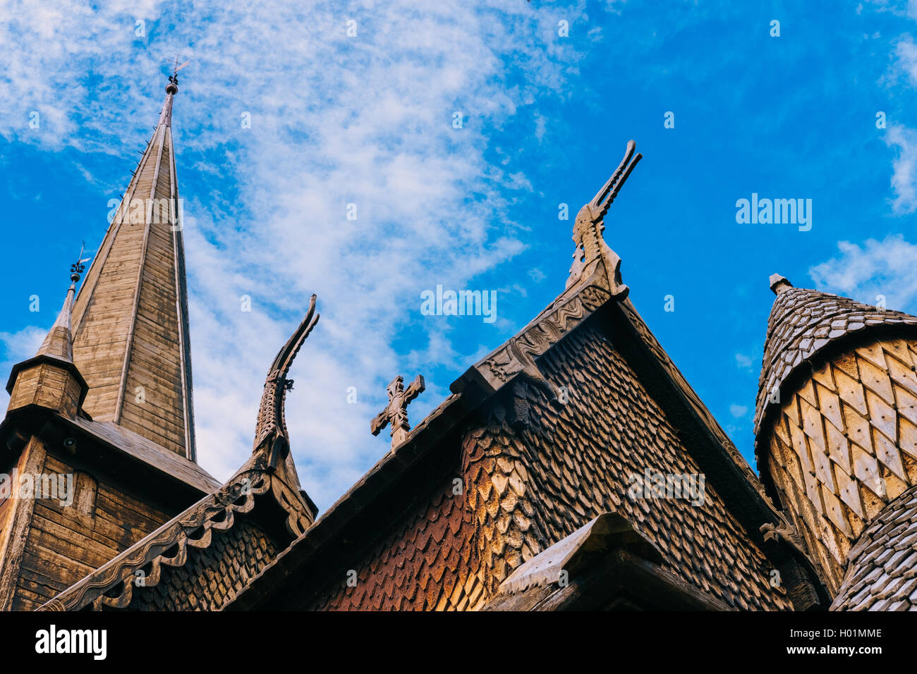 Lom Stave Church, Oppland , Norway Stock Photo
