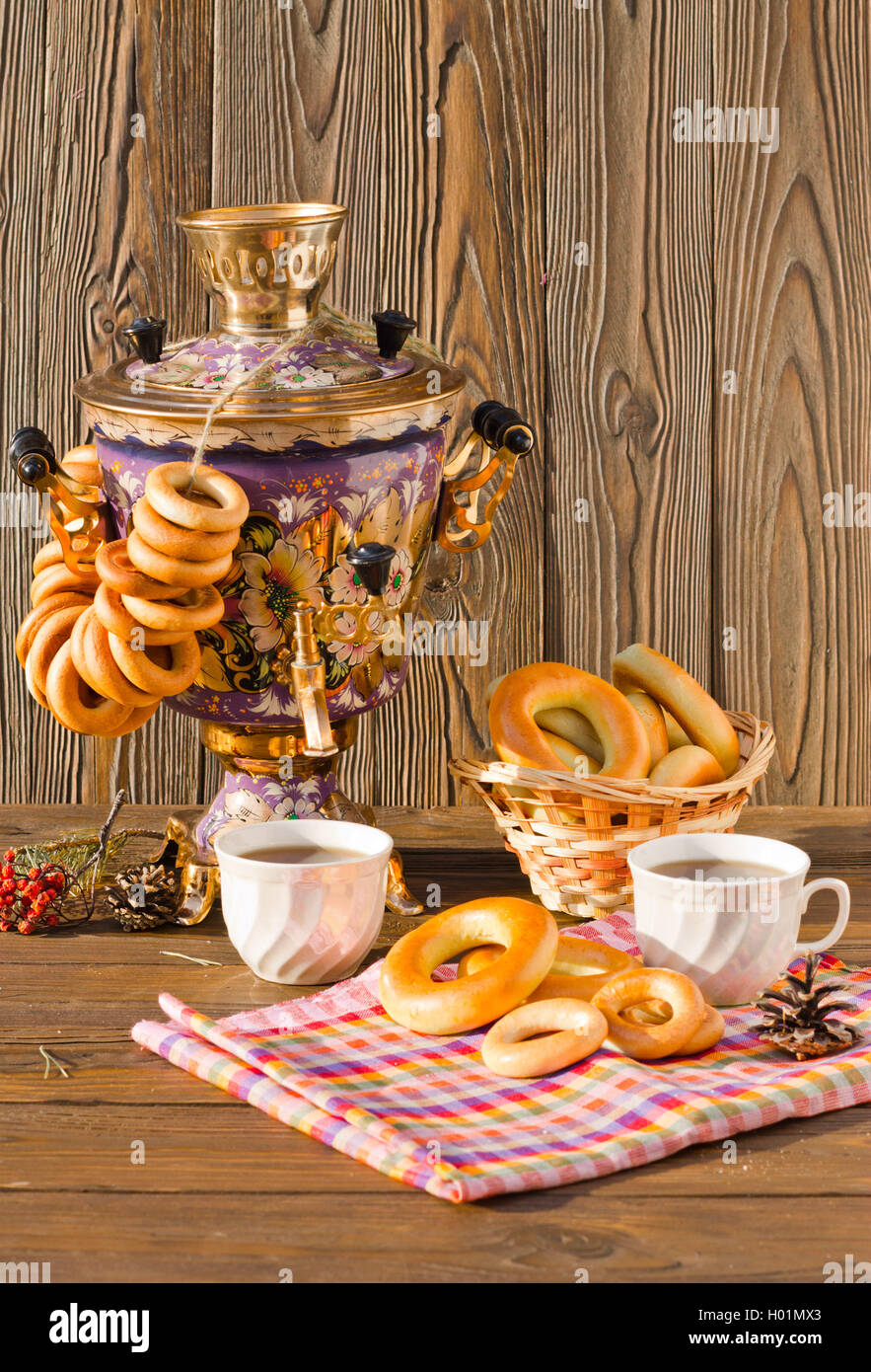 Самовар с сушками картинки