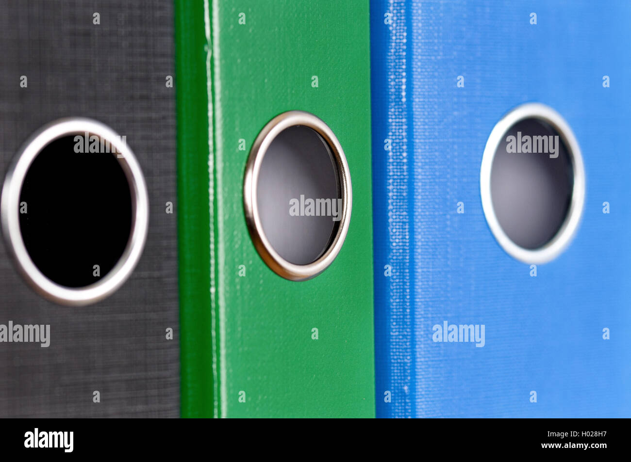 Colorful business file folders Stock Photo Alamy