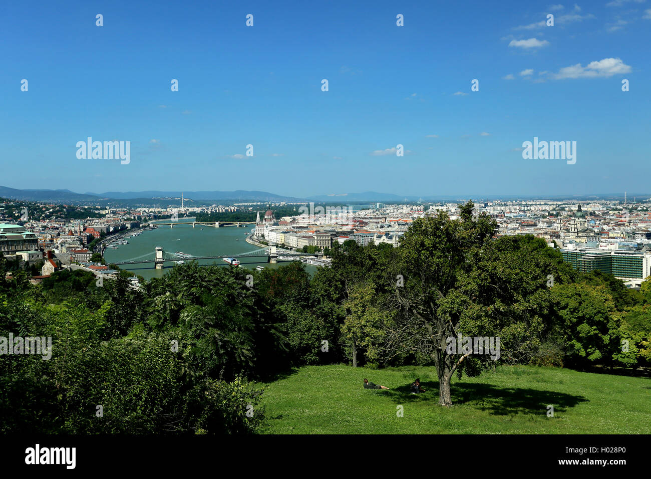 View over Budapest City Stock Photo