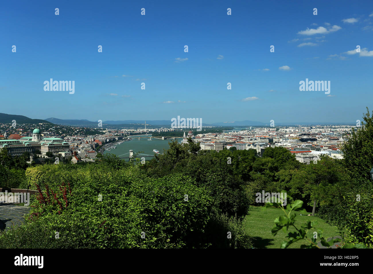 View over Budapest City Stock Photo