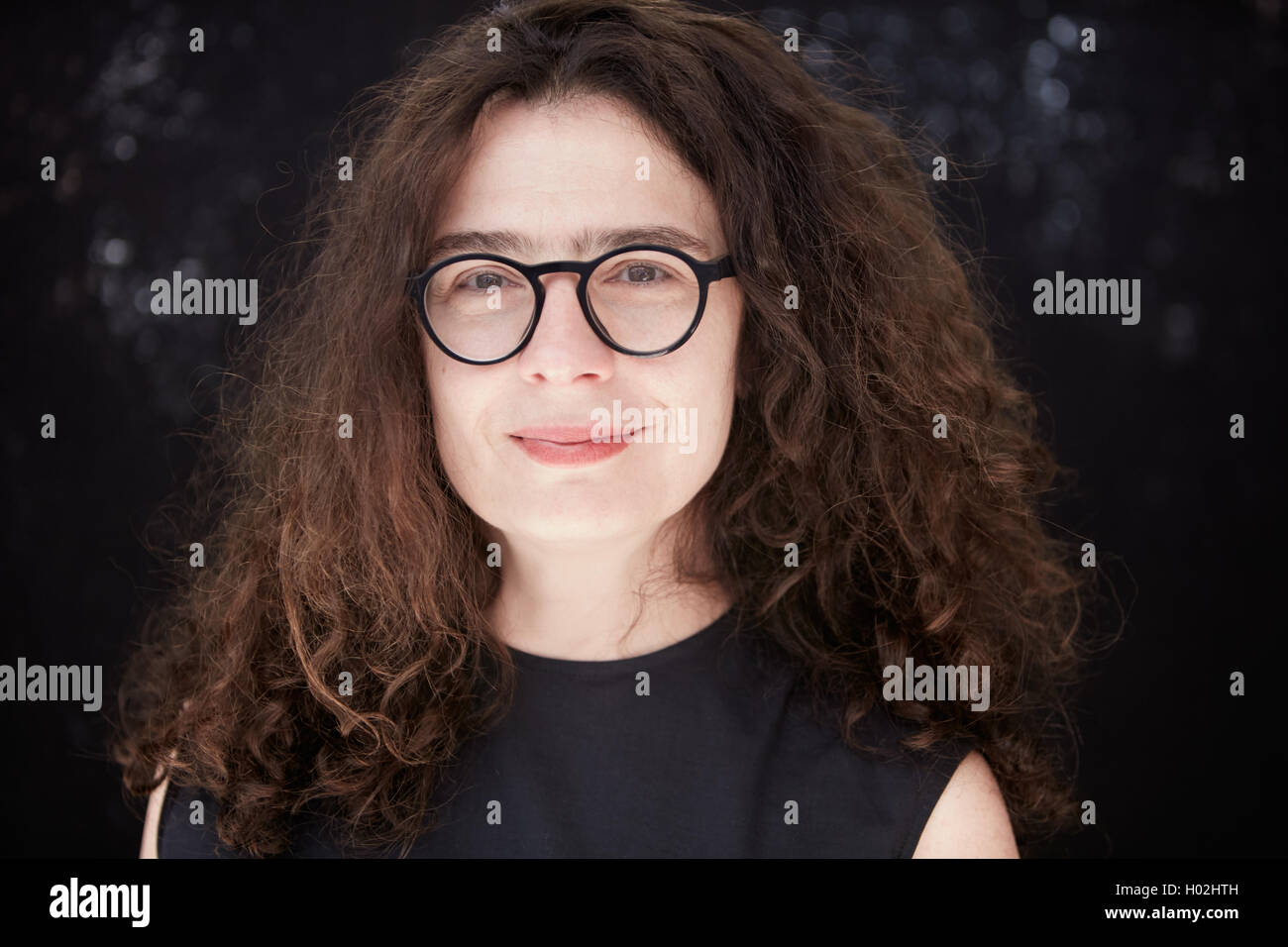 Arsinée Khanjian, actress and film producer, seen during festival in Italy on July 2016 Stock Photo